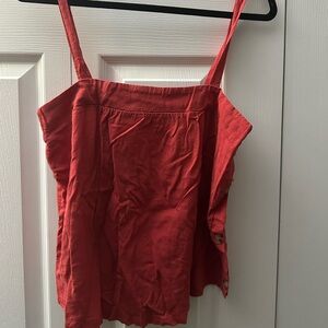 URBAN Romantics Red Camisole with Button Accents
